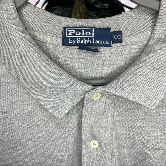 Polo Ralph Lauren Gray Cotton Polo Shirt XXL - Picture 3 of 10